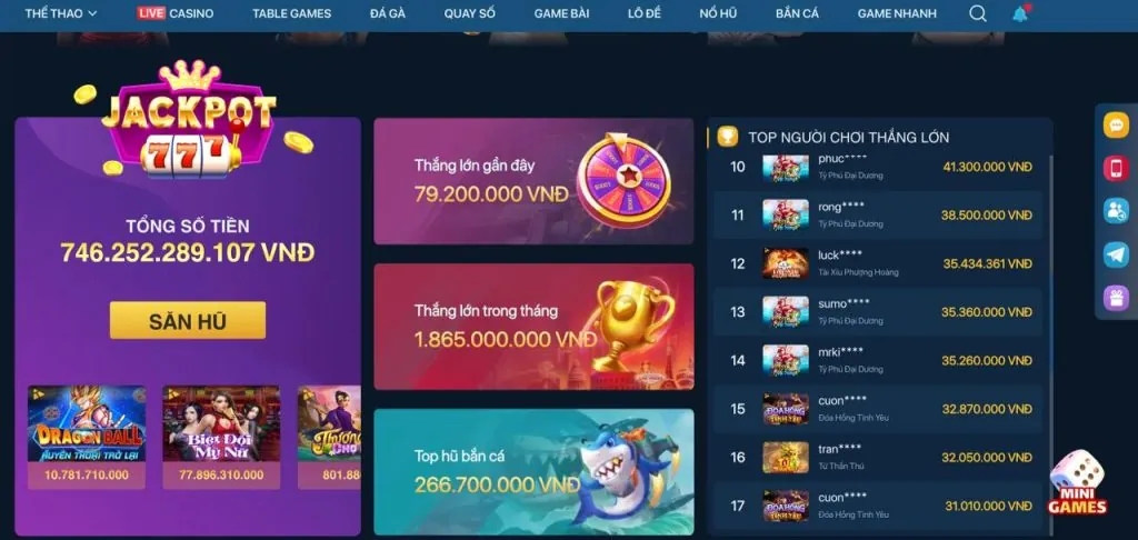 Nổ Hũ Theo Chủ Đề phong phú trên vclub đăng nhập